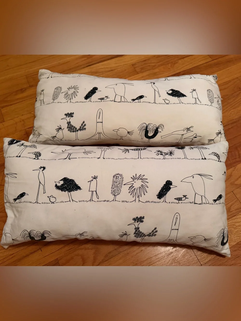 IKEA Decorative Pillow Pair with Bird print